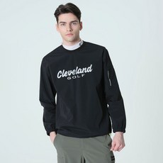 Cleveland GOLF 男士大徽標彈力梭織圓領運動衫 CGKMJK1002