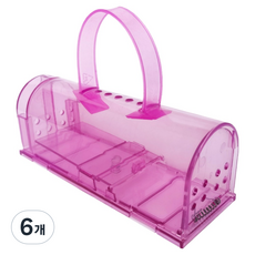 圓形高效超強力捕鼠器 粉紅色 178 x 70 x 68 mm, 6個, 1入