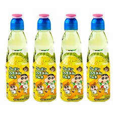 Crayon Shinchan 蠟筆小新鳳梨風味彈珠汽水, 200ml, 4個
