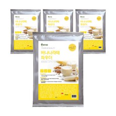 WITHGO 香蕉拿鐵粉, 1kg, 1包, 4包