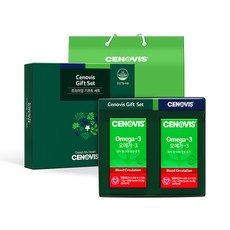 CENOVIS 聖諾 Omega-3魚油膠囊禮盒組+提袋, 1組