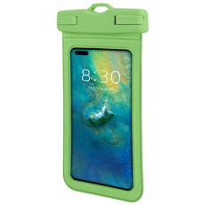 Steady Ear簡約觸控螢幕手機防水包, 1個, 綠色