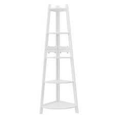 dayneeds 日需百備 角落木製收納架 SBL-H413-5WH, 白色, 5層
