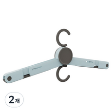 Saenghwaldeobom 超輕量旅行露營便攜式可折疊多用途衣架, 天空藍, 2個