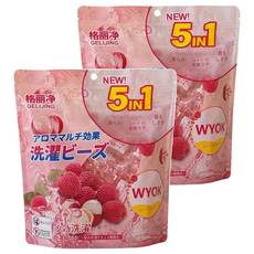 格麗淨 5合1濃縮型香氛洗衣球 荔枝香, 2袋, 60顆