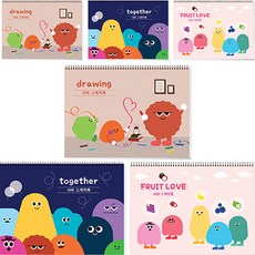 YOUNGART 素描本 6件組 隨機出貨, 8開, 26張, 1組