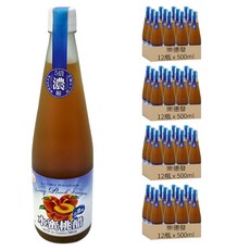 崇德發 濃縮水蜜桃醋, 500ml, 48瓶