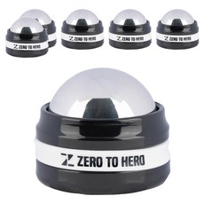 ZERO TO HERO 不鏽鋼按摩滾輪, 6個, 黑色