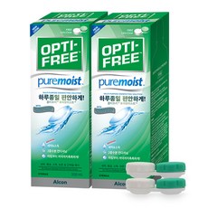 옵티프리 퓨어 모이스트 소프트렌즈 세정액, 300ml, 2개