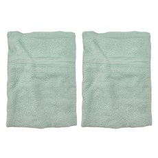 non-no 儂儂 最乾淨浴巾 棉紗 60076, 綠色, 2條