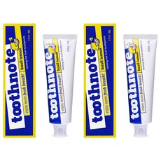 tooth note 療癒牙膏 羅勒檸檬香, 100g, 2個