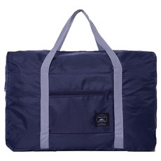 旅行購物超大容量折疊收納行李袋 牛津布材質 輕便型手提包, 46 x 30.5 x 14cm, 藏青色, 1個