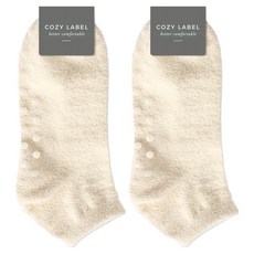 COZY LABEL 女款防滑止滑柔軟腳踝睡眠襪 2雙