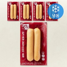 허스델리 육식토끼닭가슴살 칼집소시지 훈제 (냉동), 5개, 100g
