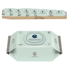 enblanc 幼兒濕紙巾 藍鳶尾花萃取, 100張, 10包