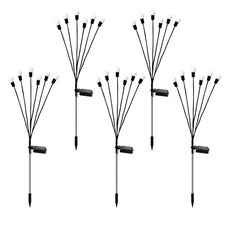 자베르 태양광 LED 야외 무드등 앵두조명, 전구색, 5개