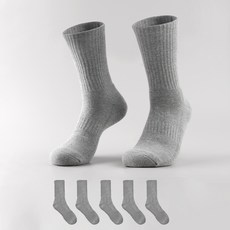 Sockpiens Deofresh 氣墊運動長筒襪 5雙, 1套, 灰色