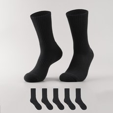 Sockpiens Deofresh 氣墊運動長筒襪 5雙, 1套, 黑色