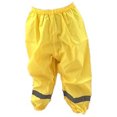 愛北鼻 兒童透氣防水雨褲 M(95~105cm) 黃色 舒適好動, 1件