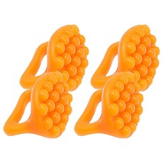 괄사 지압 마사지기, 4개, 오렌지(마사지볼)
