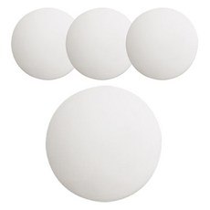 圓形門把保護墊 4入, 1組, 白色