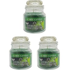 LUMIE CANDLE 小型罐蠟燭, 香茅, 70g, 3個