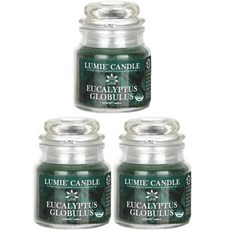 LUMIE CANDLE 小型罐蠟燭, 尤加利, 70g, 3個