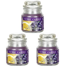 Lumier 小罐蠟燭 70g, 檸檬薰衣草, 3個