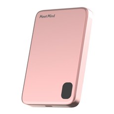 Meet Mind 薄形3合1磁吸行動電源,最高18W快速充電, 15W無線充電, 單一商品, 鋁合金粉