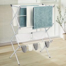 Joeun Living 折疊式延伸曬衣架, 白色