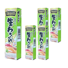 House Foods 山葵醬 日式料理必備 新鮮研磨 風味獨特 提升食材鮮味, 43g, 5條