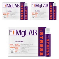 Mglab FOR STRESS 飲用液態葡萄糖酸鎂 維他命B 10入, 3個, 250ml