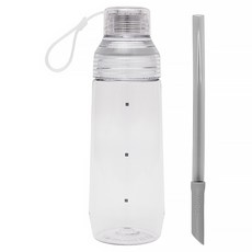 WOKY 沃廚 台灣公司貨 Ecozen透明瓶 附彈跳吸管, 全透明, 800ml, 1個