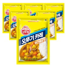 오뚜기 카레 과립형 약간 매운맛, 300g, 6개
