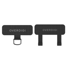 OVERDIGI 手機殻掛繩片 Set 2入, 黑色, 1組