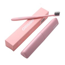 DM Corporation I Love Home 簡約素色牙刷+牙刷盒 粉紅色, 1套