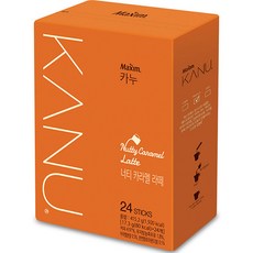 KANU 焦糖核果拿鐵, 17.3g, 24條, 1盒