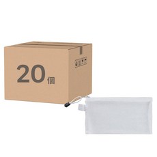 網紗收納袋 小號(A6) 10個 白色 2組