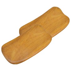 刮痧指壓按摩器, 2個, 木質(方形)