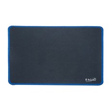 E-books MP3 專業級電競滑鼠墊 30x25cm 防潑耐磨 天然橡膠, 黑色 + 藍色, 1盒