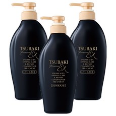 TSUBAKI 思波綺 頂級EX受損護理&修護潤髮乳 護髮素, 3個, 450ml