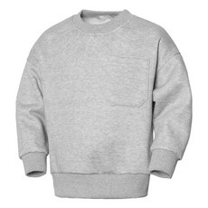 Uravi 兒童棉柔刷毛口袋大學T