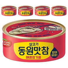 동원 살코기 동원맛참 매콤참기름 통조림, 90g, 5개