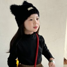 Ubly 女童 Seogomi 高領蕾絲長袖T恤