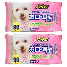 JOYPET 寵倍家 眼耳口周圍濕紙巾, 含天然綠茶除臭成份, 溫和弱酸性配方, 無酒精無香料, 90張, 5包