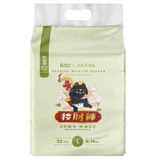 波比 PureBaby 植萃抑菌接財褲 黏貼型, L, 22片