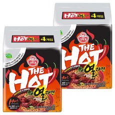 오뚜기 더핫 열라면 120g, 8개