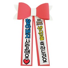러블리팜 에바폼 컬러 인간 화환 6할아버지생신, 코랄핑크, 1개