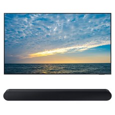 삼성전자 4K UHD Neo QLED 스마트 TV + 사운드바 세트, 189cm(75인치), KQ75QND83BFXKR, 벽걸이형 X HW-S60D (사운드바), 방문설치