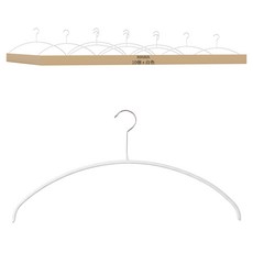 MAWA 防滑衣架 經濟型 46件 圓弧 針織衫 開襟衫用, 白色, 10個